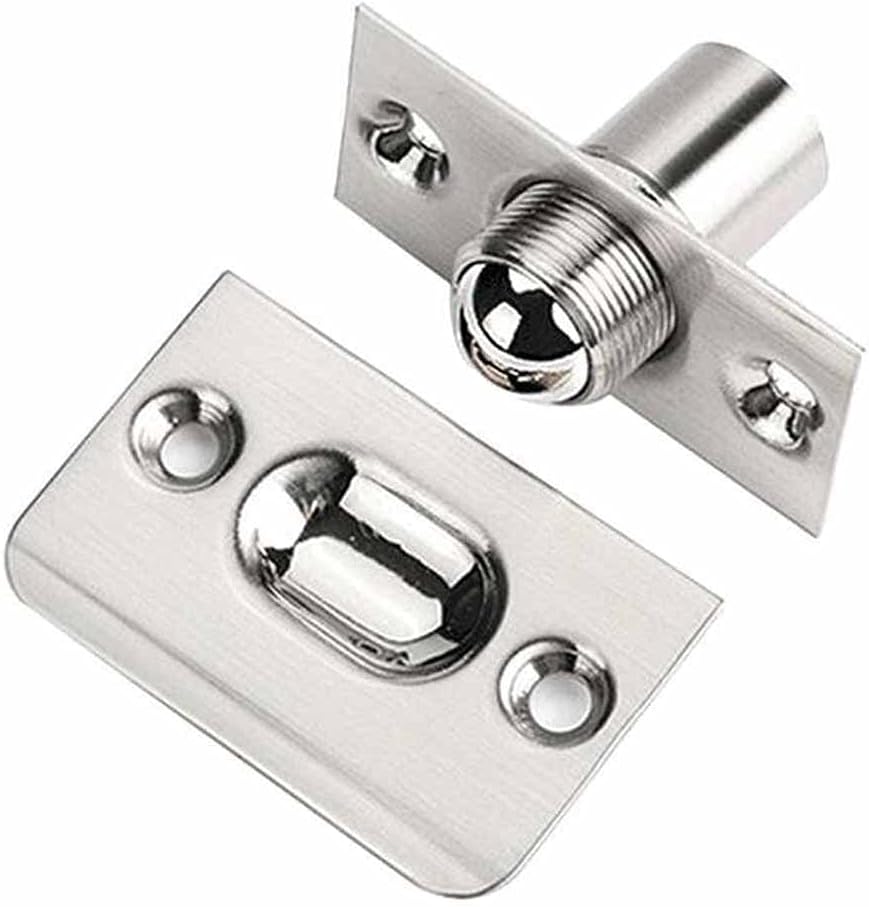 Adjustable Invisible Wooden Cabinet Door Top Beads Lock Closet Ball Catch Latch Catcher Stainless Steel Door Beads Lock (Color : B)
