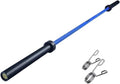 IFAST Olympic Barbell Bar 4FT Solid Chrome Barbell with Bearing, Home Gym 2' Weightlifting Bar, Weight Capacity (7.2FT Cerakote Blue, 1200LB Capacity (44lbs))