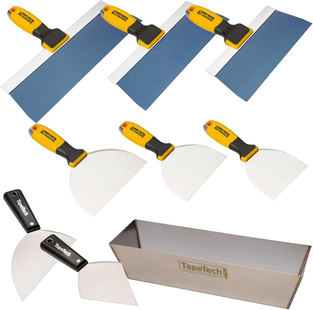 TapeTech Pro Blue Steel Hand Tool Set Joint/Taping Knives