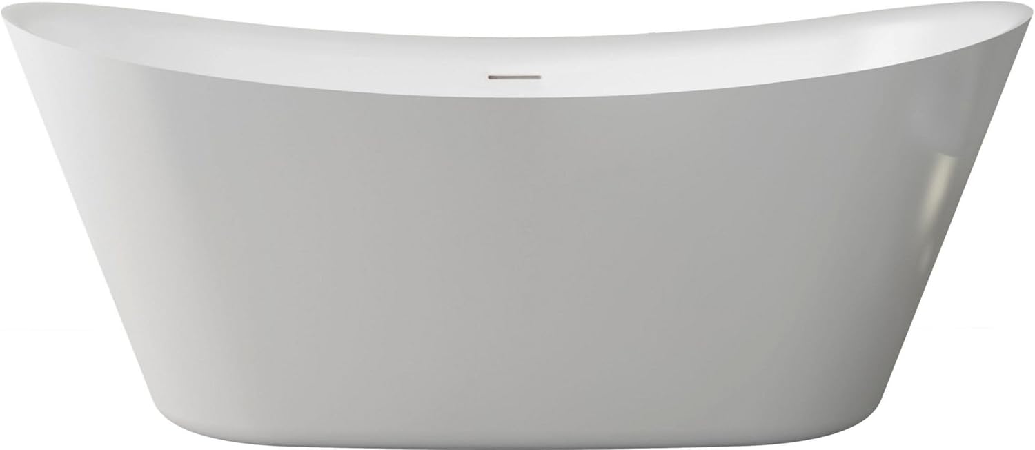A&E Bath and Shower Hazel 67' Freestanding Bathtub with no Faucet