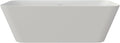 67 Inch Solid Soaking Bathtub Deep Soak Freestanding Tub
