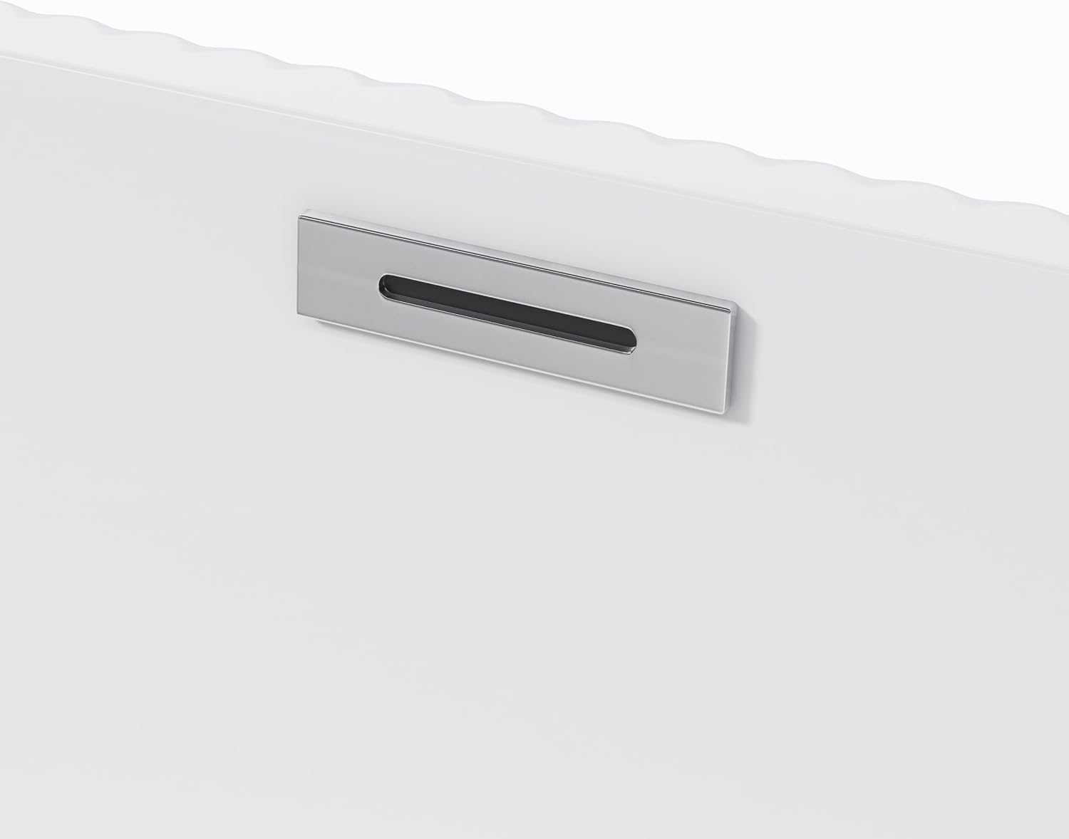 59' Acrylic Freestanding Bathtub-Acrylic Soaking Tubs, Fluted Style-Gloss White Freestanding Bathtub with Chrome Overflow and Pop Up Drain