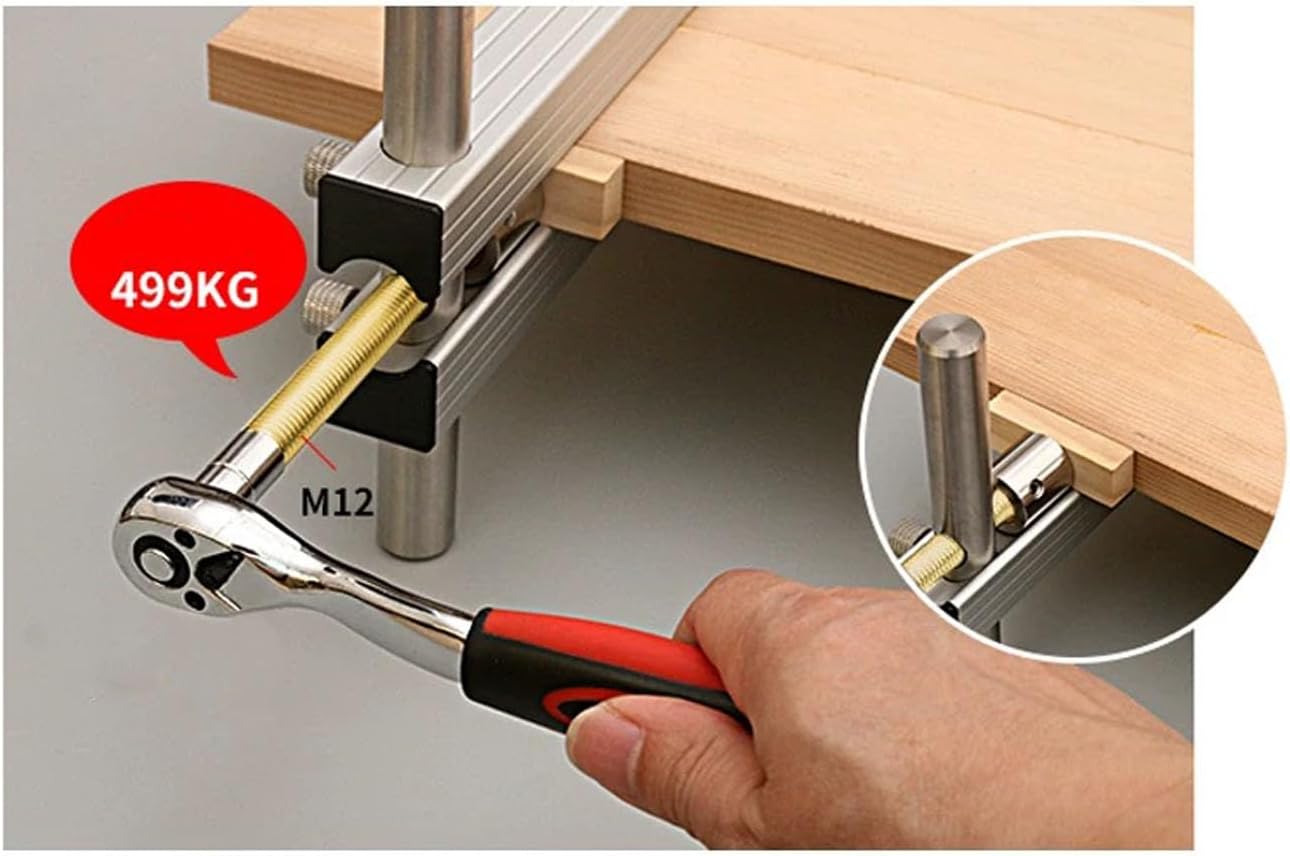 40 Inch Parallel Bar Clamp， Pressure Panel Clamps，Adjustable 4-Way Pressure aluminum alloy Clamps，for Flat Panels & Flush Joints，Aluminum tools recision Woodworking Projects