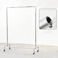 Clothing Display Rack Clothing Display Rack, Heavy-Duty Industrial Clothes Rail, Movable Monorail Metal Garment Rack, Non-Slip Hanging Rail, Universal Wheel(