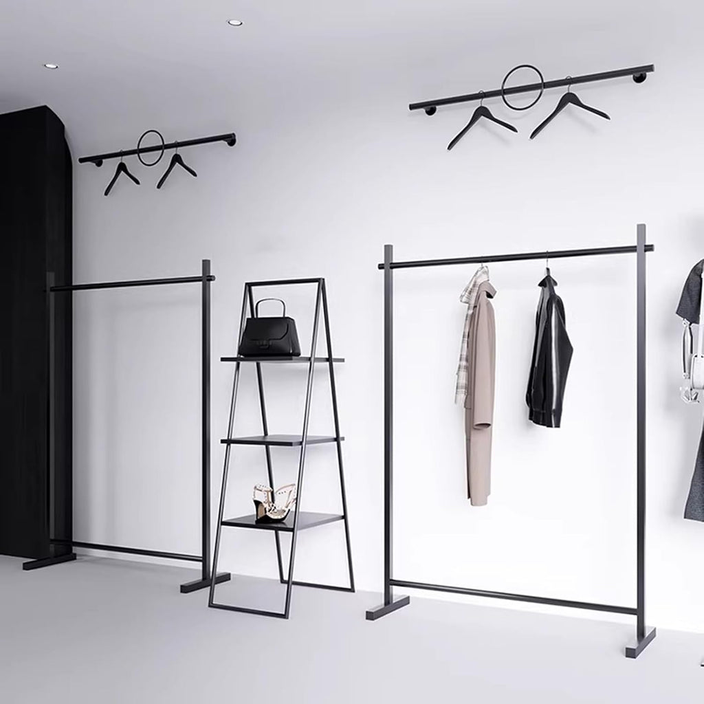 Garment Rack Heavy-Duty Clothes Rail For Bedroom, Home And Retail Store, Load 300 LBS, Large Capacity Metal Clothing Rack For Hanging Clothes, Easy To Assemble Coat Rack, Black(Size:100X40X160CM)