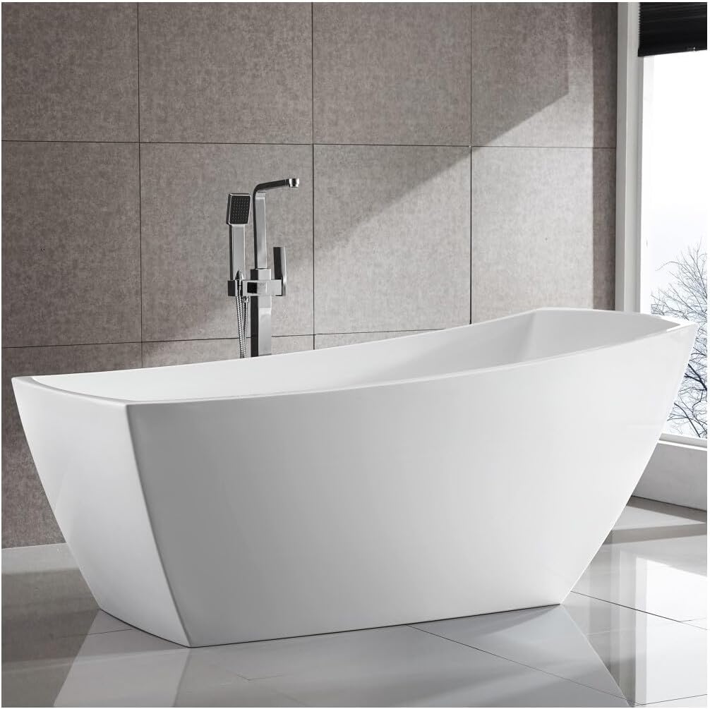 Albi 67 inch Freestanding Bathtub in White