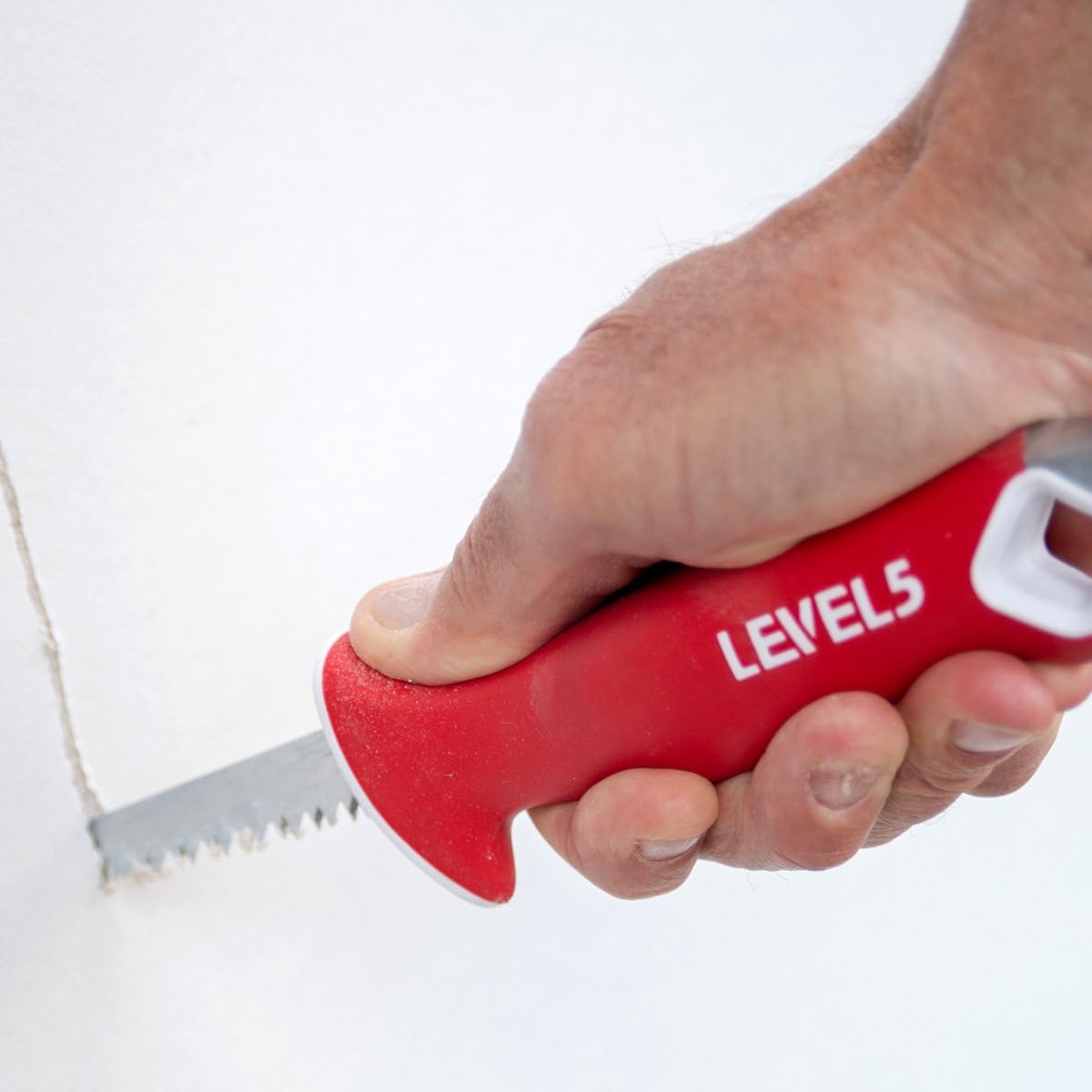 LEVEL5 Drywall Flat Box Extension Handle, 23' to 32' Pro-Grade, Anodized Aluminum | 4-782