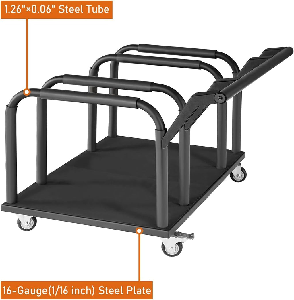 Hooke Road 4 Doors Storage Cart Rack Sliding Door Hanger Compatible with 2007-2026 Jeep Wrangler JK JL Gladiator JT & 2021-2026 Ford Bronco