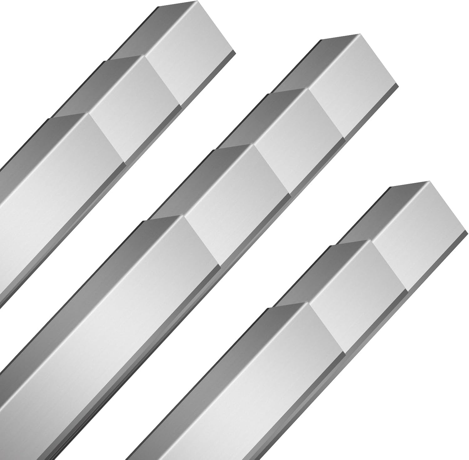 10pcs Metal Aluminum Steel Corner Guards 48' Metal Wall Corner Protector Guard for Walls (2 x 2 x 48 inch)