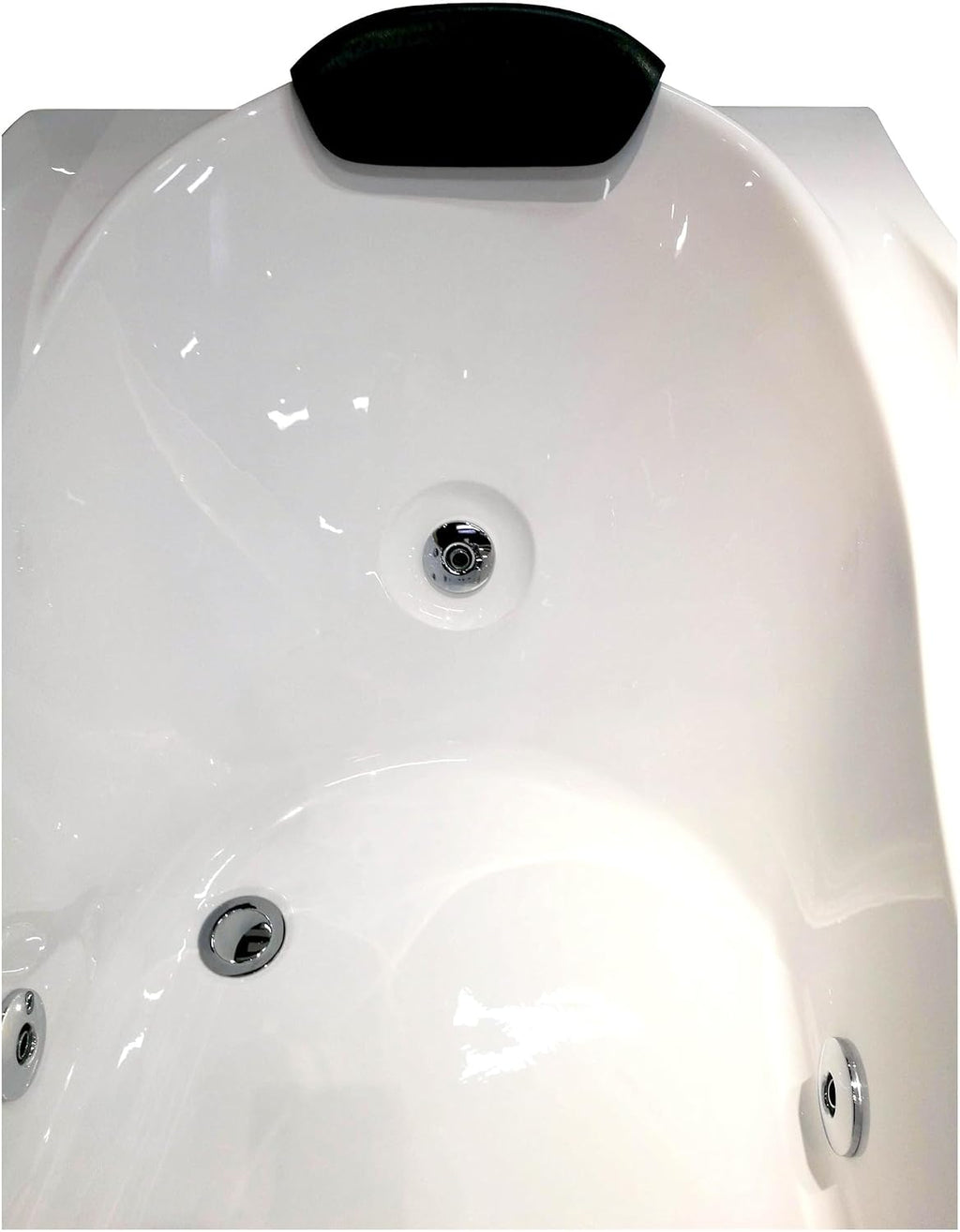 EAGO AM189ETL-L 6' Right Drain Acrylic Whirlpool Bathtub with Fixtures, White