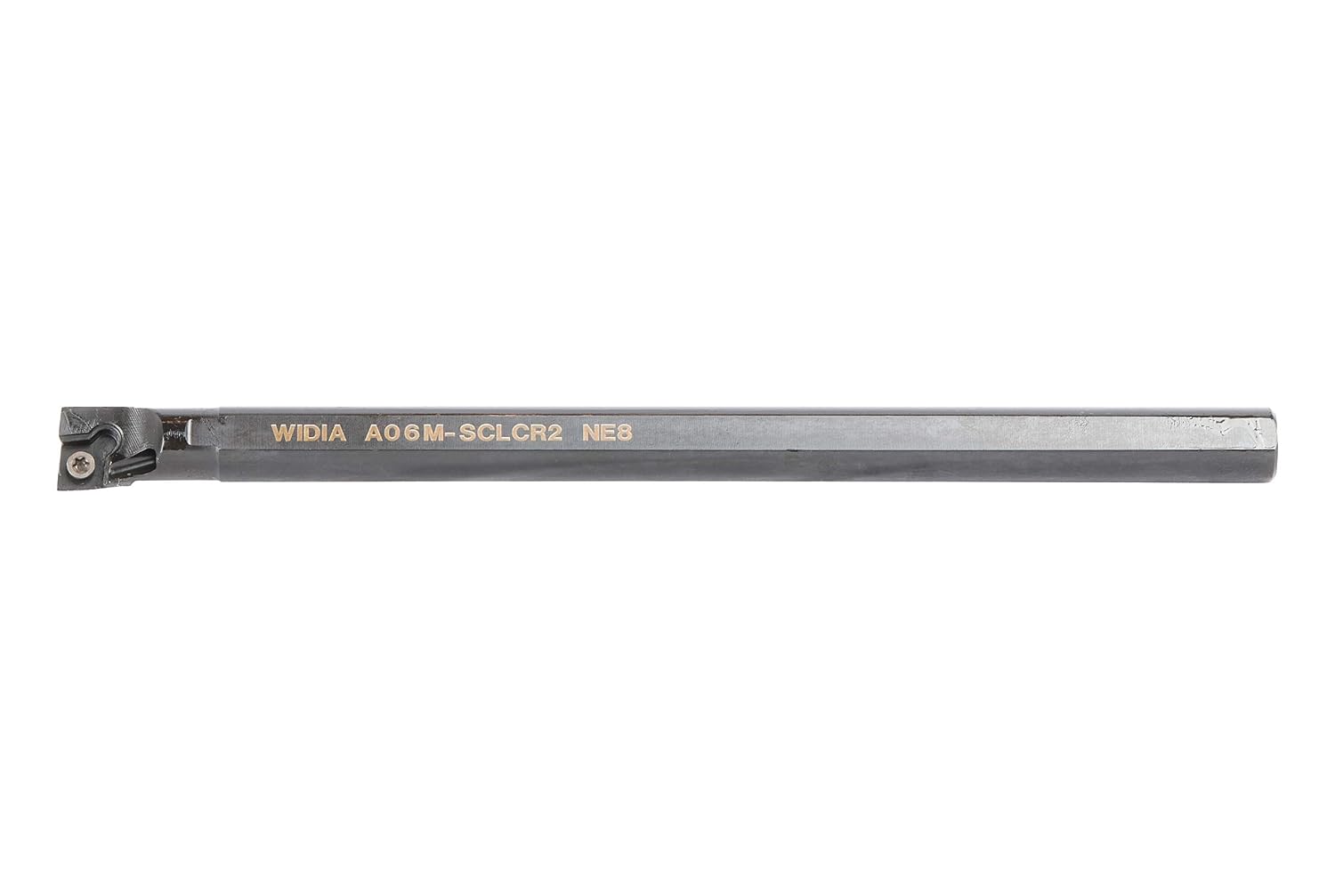 WIDIA A06MSCLCR2 A-SCLC S-Style Screw Clamp Boring Bar for Positive Inserts, -5° Angle, Steel, 0.375' Shank Diameter, Right, 6' Length
