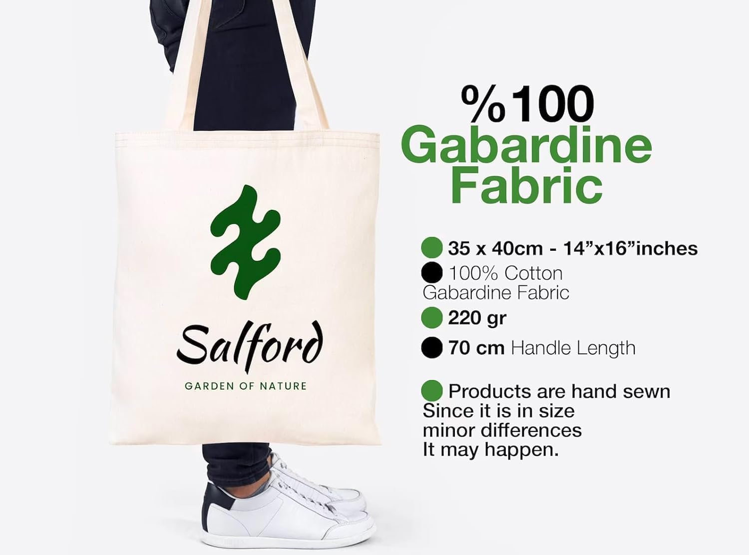 Pack of 10/50/100 Custom Canvas Tote Bags with Logo – Reusable Bags for Business Branding Events