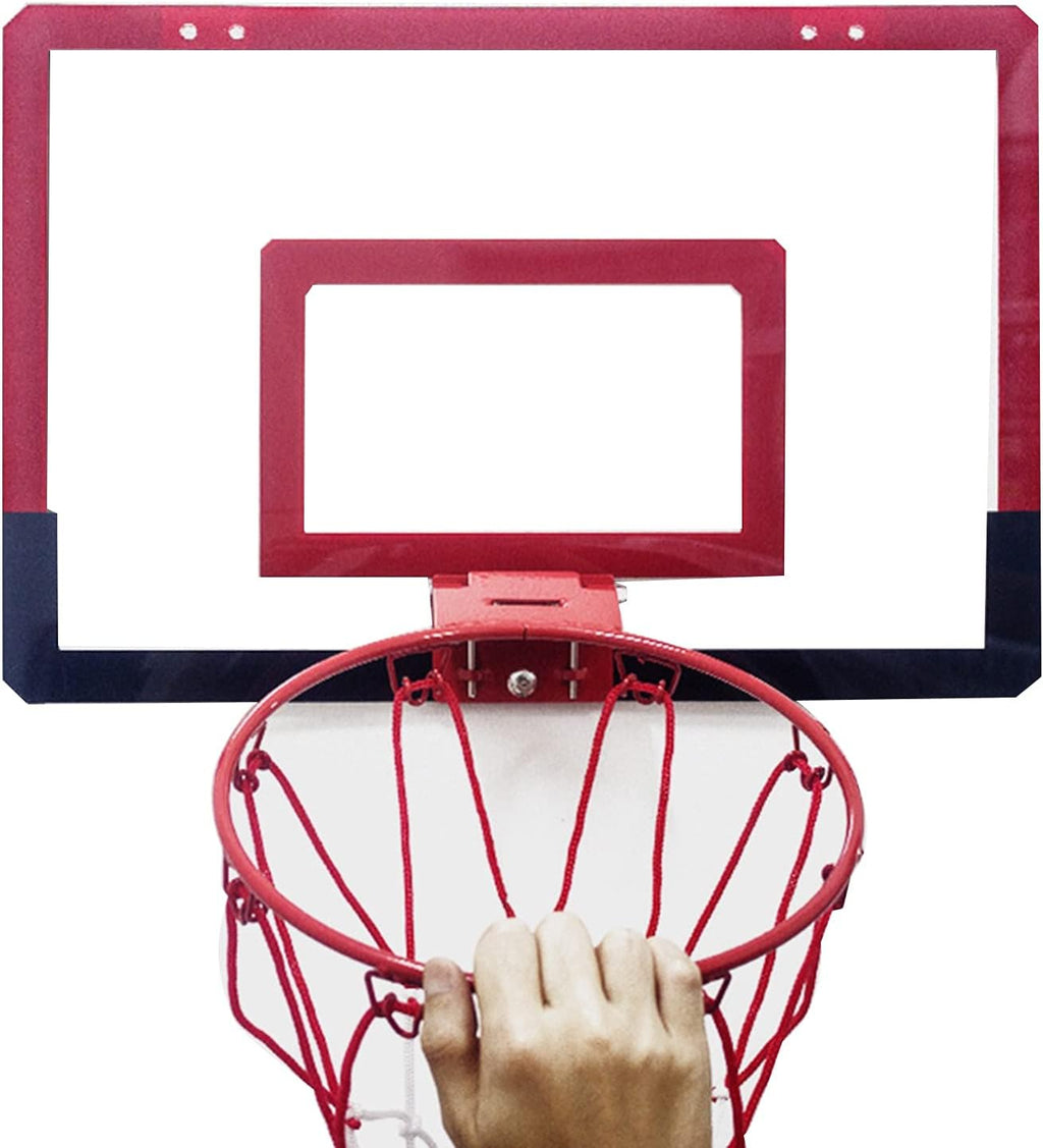 Basketball Rim Wall-Mounted Basketball Hoop,Children's Mini Suspended Steel Backboard,for Indoor and Outdoor Gymnasiums (Color : Style2, Size : 58.5x40cm)