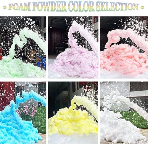 2025 Ultimate Foam Cannon with Stand - 800W Power, 792Gal/Min Output, 5-7M Spray Distance, Quick Setup Bubble Machine for DJs, Events, Schools - Yellow