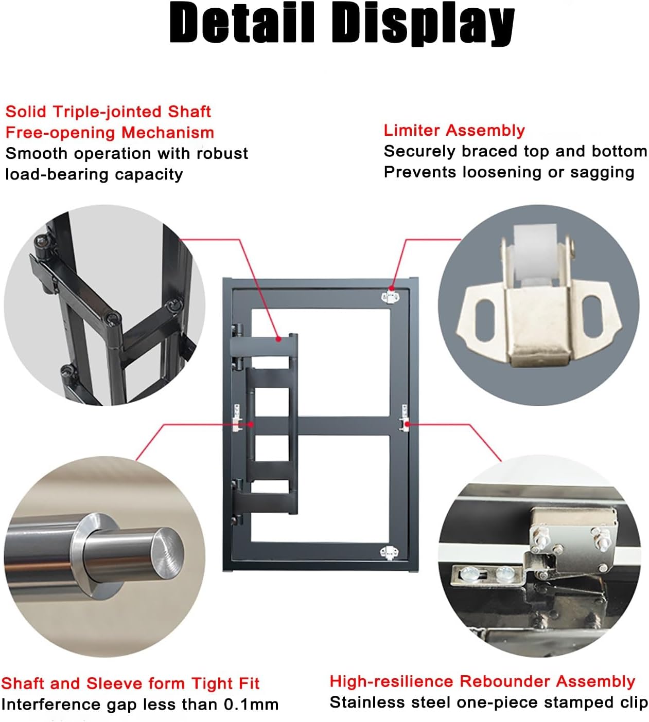 Heavy-Duty Galvanised Steel Access Door, Customisable Concealed Service Gate for Bathroom Tiles, for Hiding Pipes, Cables, and Fire Hydrants(6x6in/160x160mm)