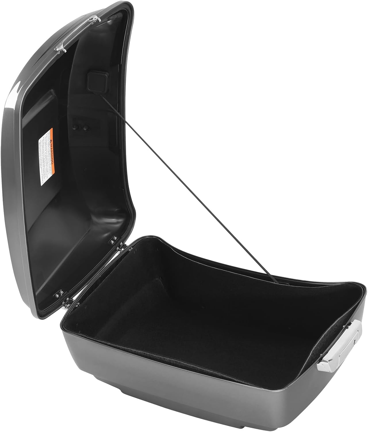 TCMT King Motorcycle Trunk Fit for Harley Touring 2014-2025 CVO Road King Road Glide Street Glide Electra Glide Ultra Limited Pack Dark Platinum Pinstripe