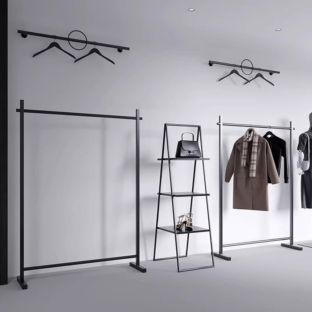 Garment Rack Heavy-Duty Clothes Rail For Bedroom, Home And Retail Store, Load 300 LBS, Large Capacity Metal Clothing Rack For Hanging Clothes, Easy To Assemble Coat Rack, Black(Size:120X40X160CM)