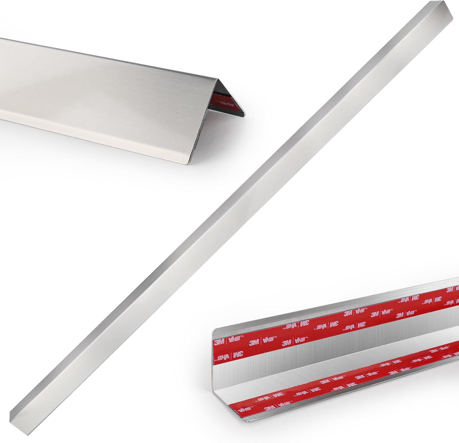 Stainless Steel Wall Corner Guards, 1.5 x 1.5 x 96 inches (10 Pcs) Made of 304 Steel, These 90-Degree Angle Metal Corner Protectors are Designed Wall Protection and Decoration（10Pcs 1.5 x 1.5 x 96）