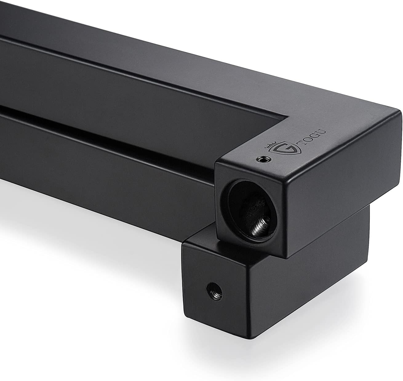 TOGU TG-R3030 Heavy Duty Commercial Grade 1800mm/71 inches Square/Rectangle Shape Solid 1.2mm Thick Stainless Steel 304 Push Pull Door Handle, Matte Black Finish