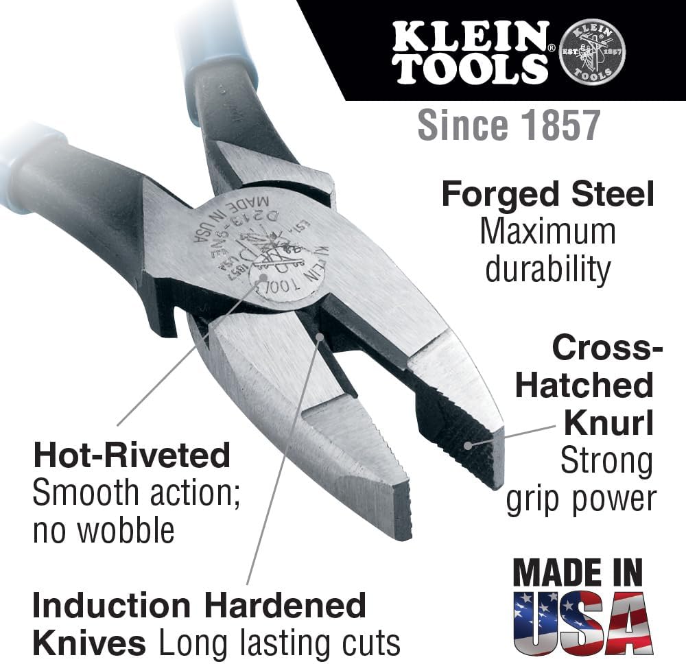 Klein Tools 80080 6-Piece Hand Tool Kit with 2 Screwdrivers, 3 Pliers, Wire Stripper and Cutter and Klein Tools 32500HDRT 11-in-1 Ratcheting Impact Rated Screwdriver/Nut Driver