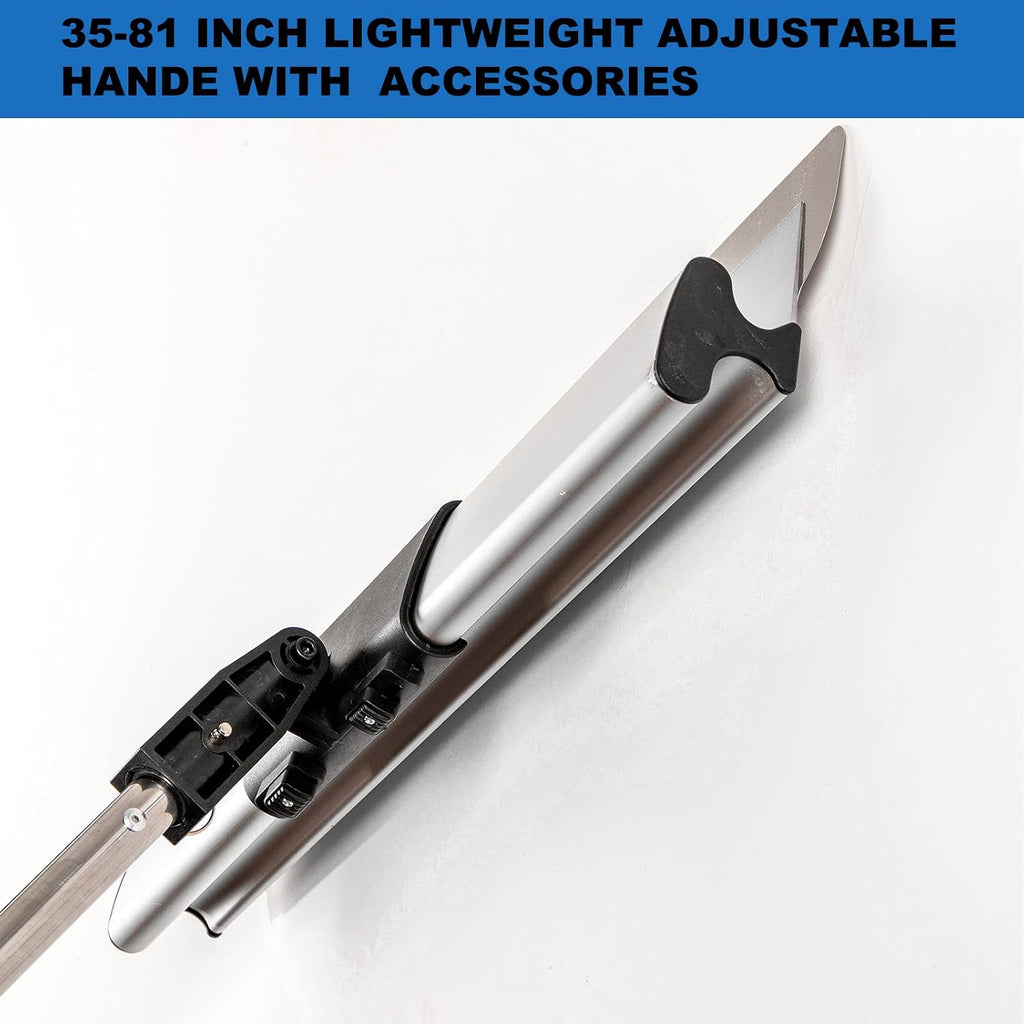 Drywall Tools Skimming Blade with Extension Handle - 10', 16' & 24' 32' 40' Blades 0.5mm&0.35mm, Drywall Roller,Taping Knife, Arc Scraper, Construction Tools