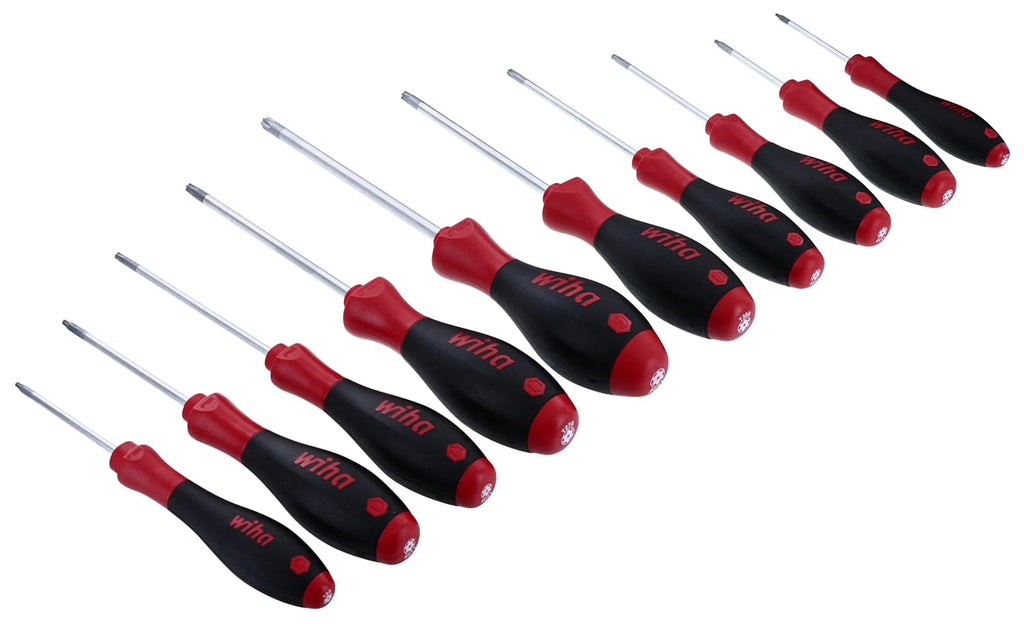 Wiha 36259 Tamper Resistant Torx Driver Set, T7s- T40s, 10 Piece