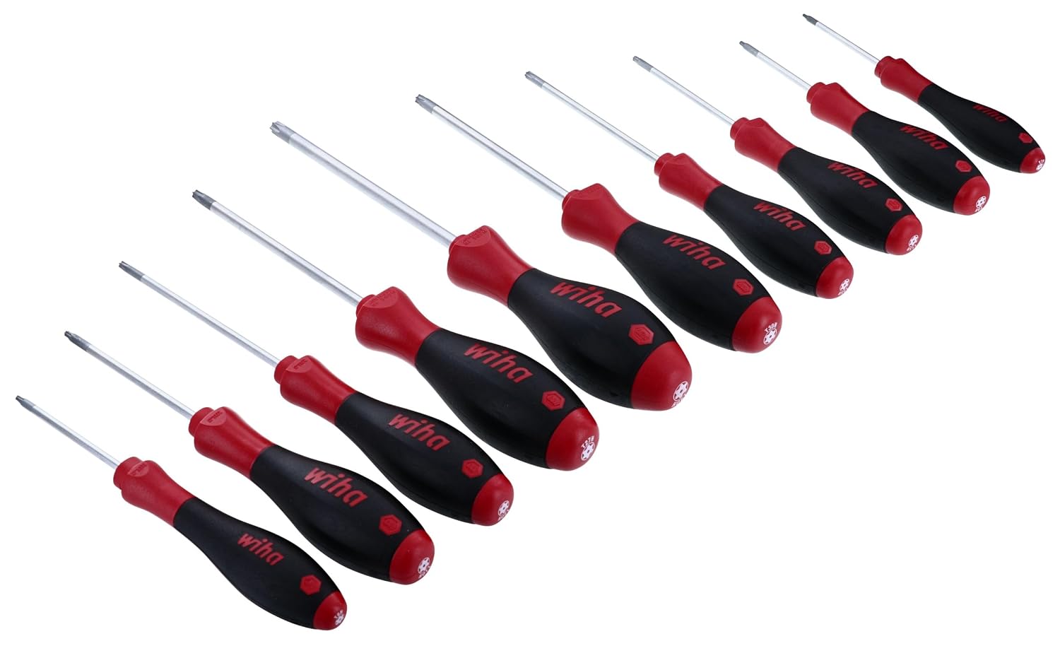 Wiha 36259 Tamper Resistant Torx Driver Set, T7s- T40s, 10 Piece