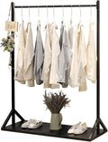 Garment Rack Clothing Rack with Shelves, Heavy Duty Metal Garment Rack for Hanging Clothes, Freestanding Coat Rack for Bedroom and Living Room, Industrial Pipe Clothes Drying Rack,(Size:120x40x150CM)
