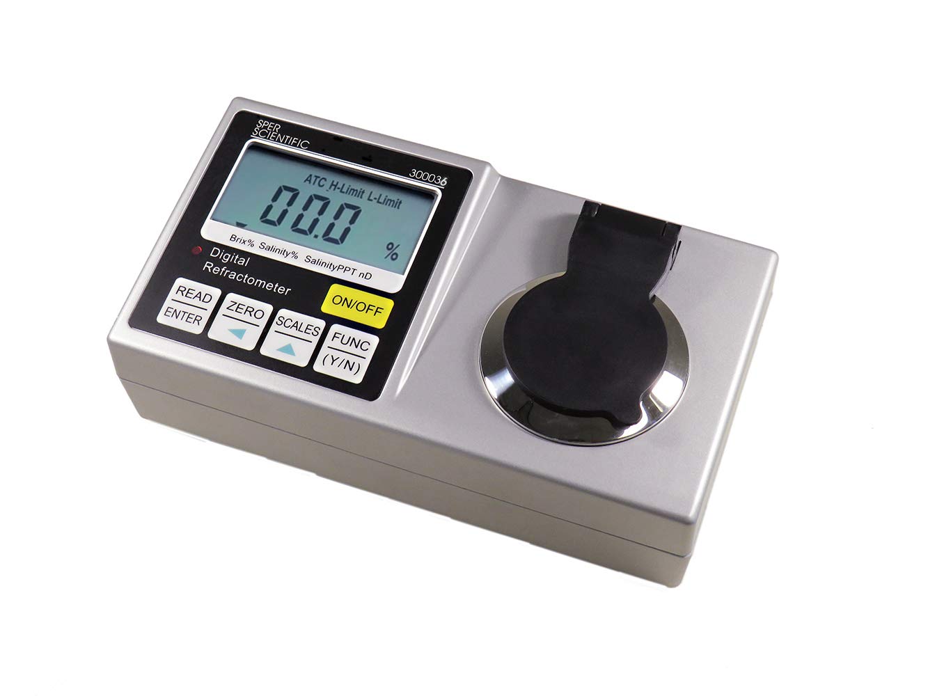 Sper Scientific 300036 Lab Digital Refractometer - Clinical - Urine Specific Gravity, Serum Protein, Refractive Index, Temperature - 2 pc