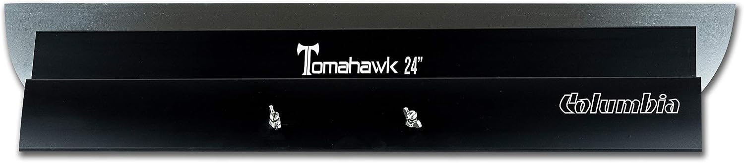 Columbia Tomahawk 24' Aluminum Smoothing Blade - Heavy-duty Wipe Down and Finishing Knife, Plastic Handle