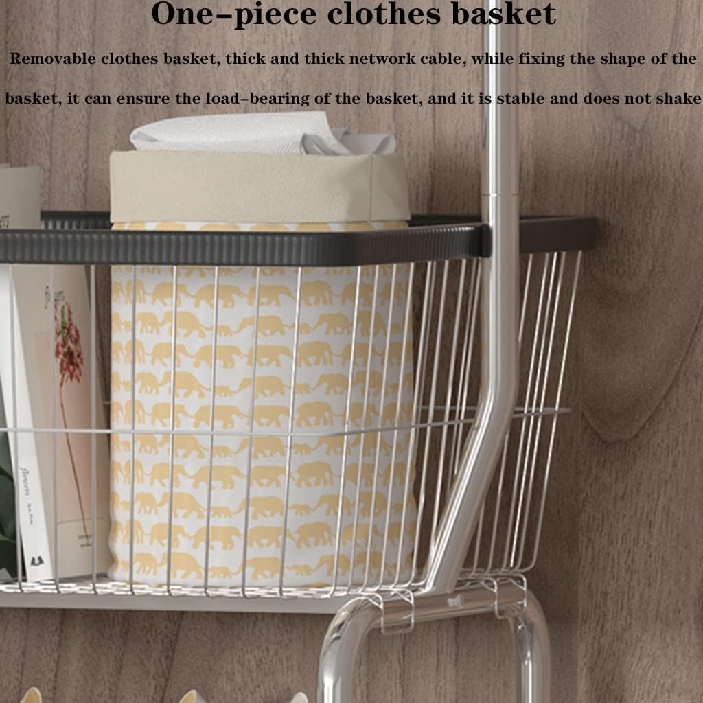 Shoe Ben Coat Stand Rack - Versatile Clothes Hanger with Shelves Rolling Garment Rack for Bedroom & Wardrobe Ideal for Shoes Storage & nization 4 Wheels for Easy Mobility