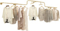 Household Industrial Pipe Garment Rack,Wall Mounted Iron Garment Rack,Boutique Retail Garment Rack,Display Rack,Clothes Rack,Pipe Rack,Floating Shelves,S (400cm