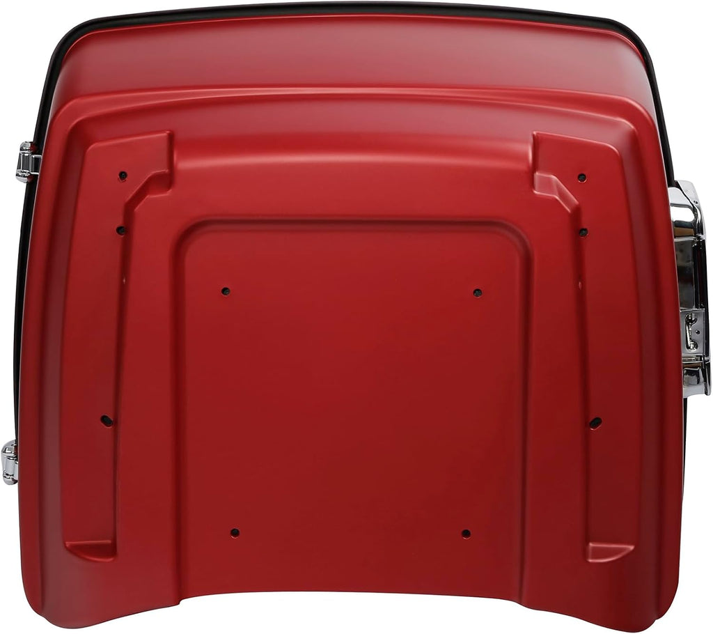 TCMT King Trunk Fit For Harley Touring 2014-2025 Road Glide Trunk Wicked Red Denim