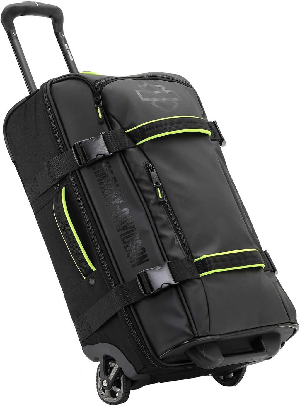 Harley-Davidson 21' Nomad Wheeling Duffel Bag w/Shark Wheels - Black/Lime (21')