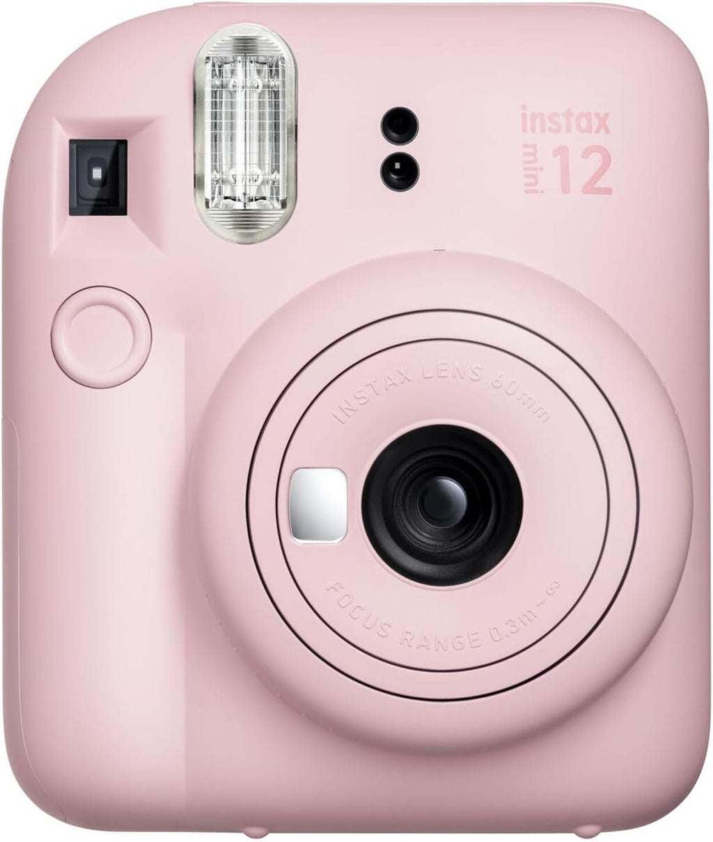 FUJIFILM INSTAX MINI 12 Film Camera Blossom Pink Bundle with Instant Film 20 Photo Sheets with Camera Case and Accessories Ideal Gift for Kids, Teenage Girl & Adults