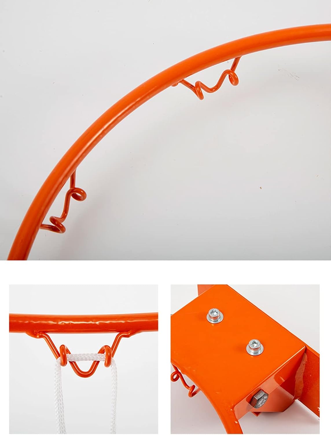 Basketball Rim Mini Solid Wall-Mounted Basketball Hoop 35cm, Children's Outdoor Training Basketball Board, Easy to Install
