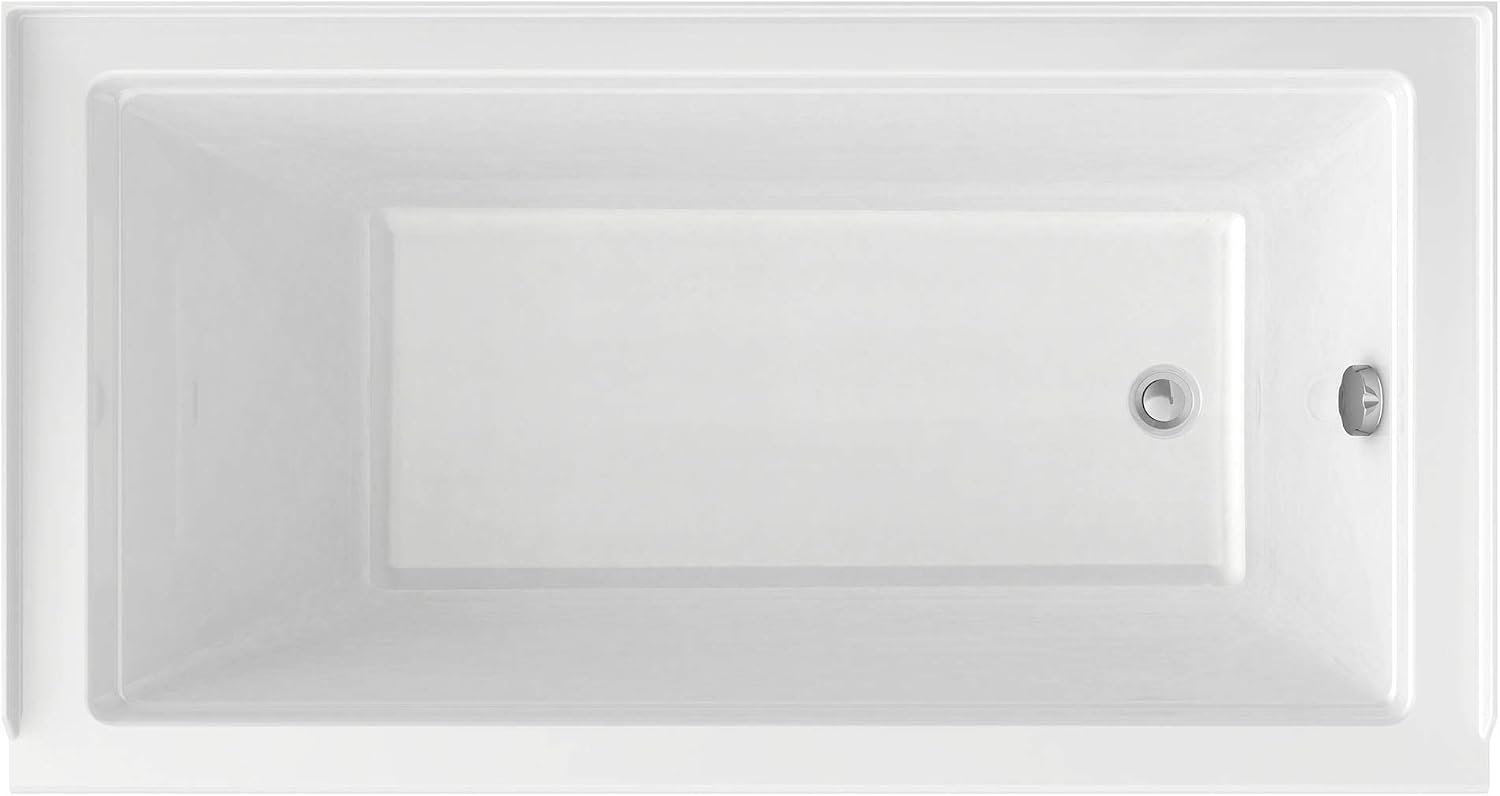 Town Square S 60'x32' Bathtub- Right Drain in White
