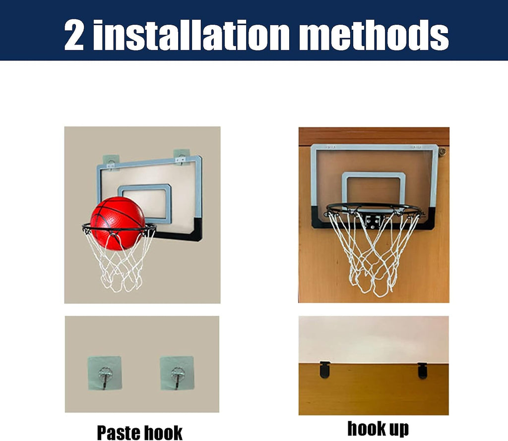 Basketball Hoop Portable Mini Basketball Stand for Children and Adults, Home Office Bedroom Indoor and Outdoor Basketball Hoop, for Door Frames and Walls (Size : 59x40.5cm)