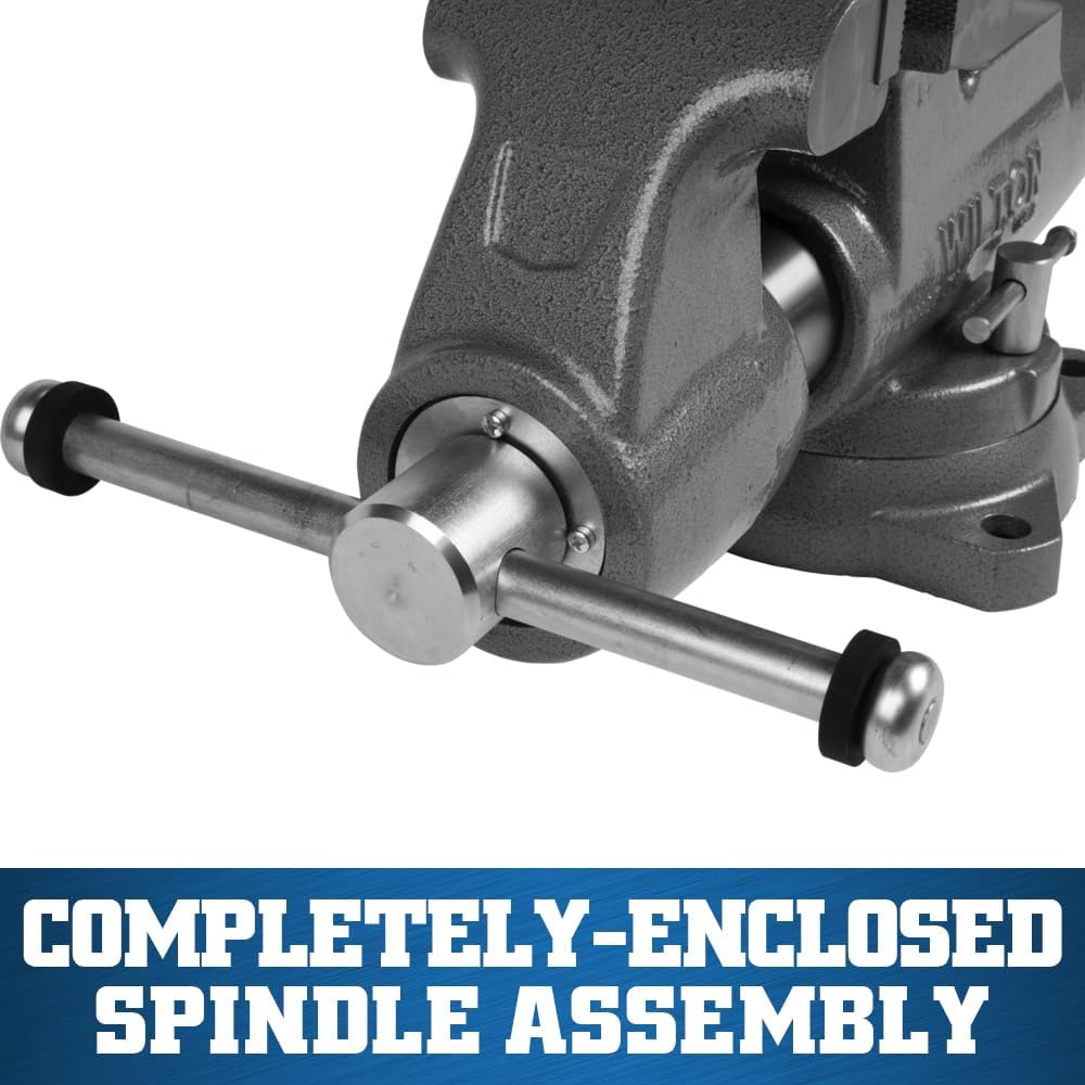 Wilton Machinist Bench Vise, 4' Jaw Width, 6-1/2' Jaw Opening, 3-1/2' Throat (Model 400S)