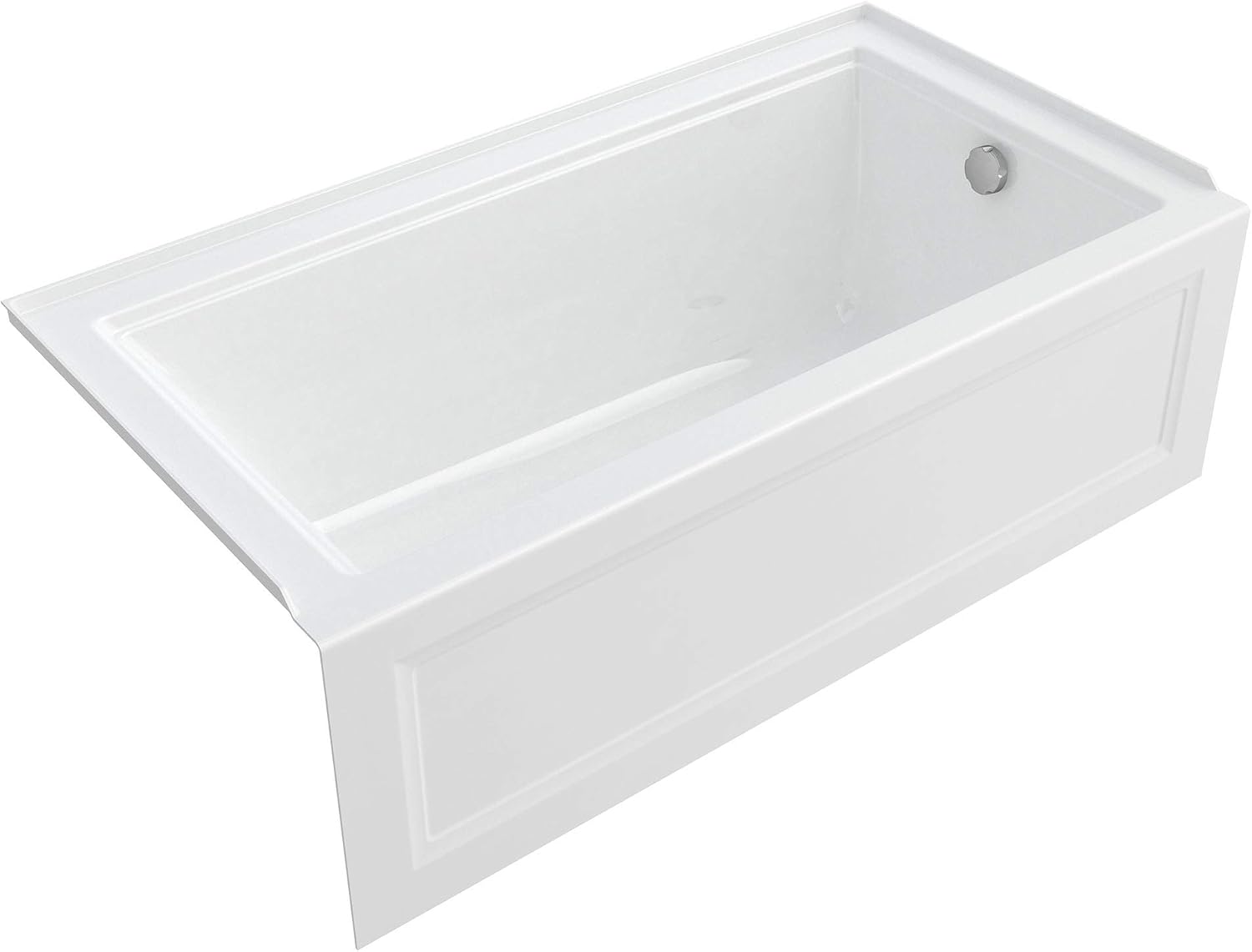 Town Square S 60'x32' Bathtub- Right Drain in White