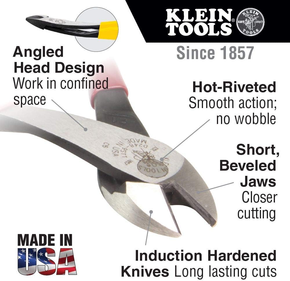 Klein Tools 80080 Hand Tool Kit includes 2 Screwdrivers, 3 Pliers, Wire Stripper and Cutter, for Electricians, 6-Piece & 32561 Multi-Bit Screwdriver/Nut Driver, 6-in-1 Stubby Screwdriver