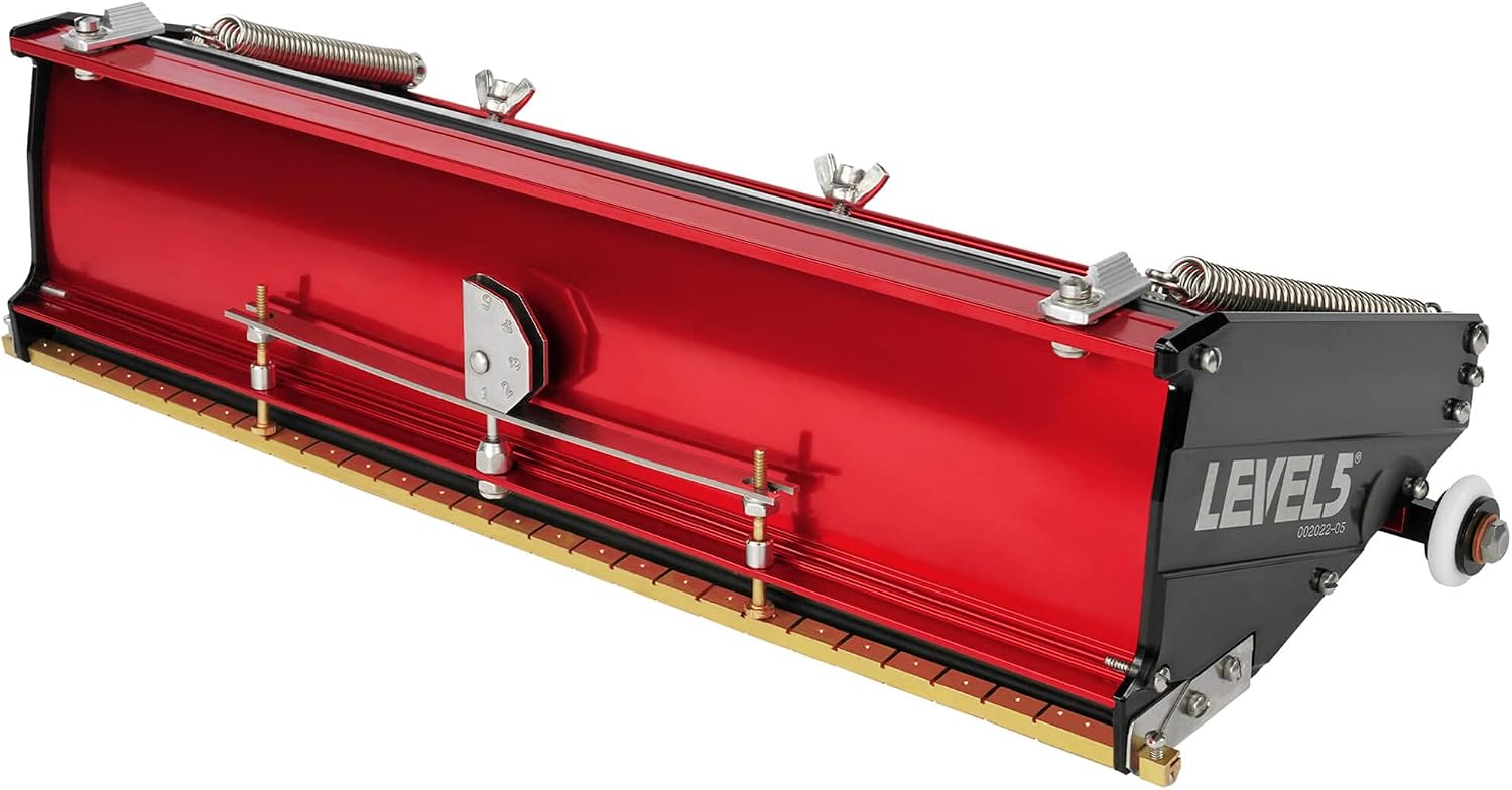 14-Inch Flat Box - LEVEL5 | Pro-Grade | Quick Clean | Drywall Sheetrock Gyprock Wallboard Finishing | 4-770