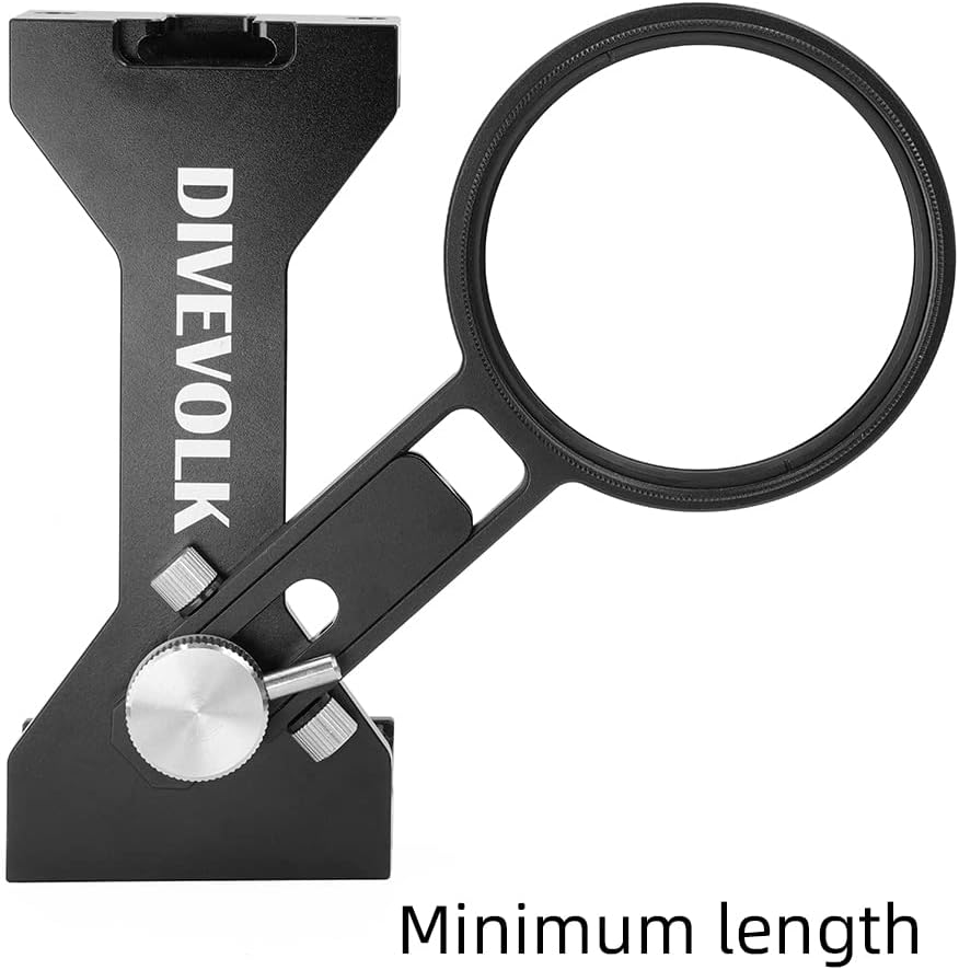 DIVEVOLK Expansion clamp for seatouch 4 max housing Including Red Filter/Purple Filter +Clamp+Conversion Ring