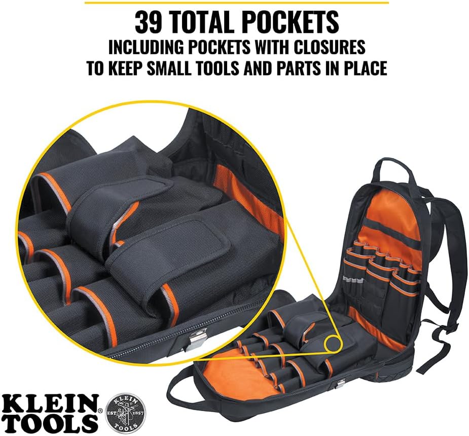 Klein Tools Backpack with Knife + Screwdriver,32500HD