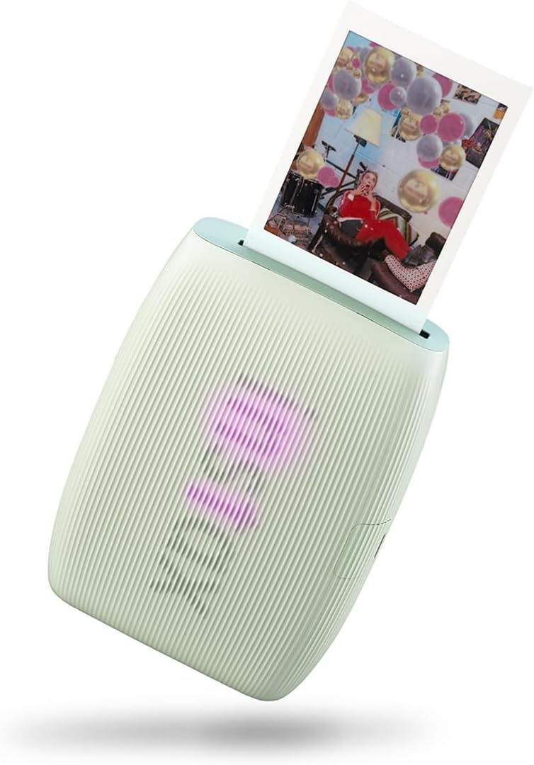 Fujifilm Instax Mini Link 3 Wireless Smartphone Printer, Green, Bundle with 20 Exposures Instant Daylight Film and Photo Album