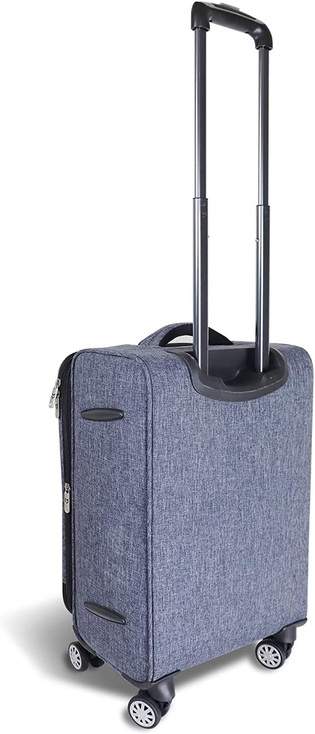 Mavii Dance Bag with Garment Rack, 22 Inch Carry-on Upright Luggage with Spinner Wheels, Ideal for Competitions & Travel, Easy-assembly Lightweight Aluminum Rack, Heathered Gray