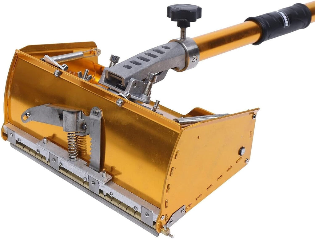 taping machine Professional Drywall Flat Finishing Box,9.8Inches Drywall Mud Compound Taping Tool, Quick Clean 40-64'' Adjustable Handle Putty Drywall knife Machine Suitable For Mud Drywall Skimming