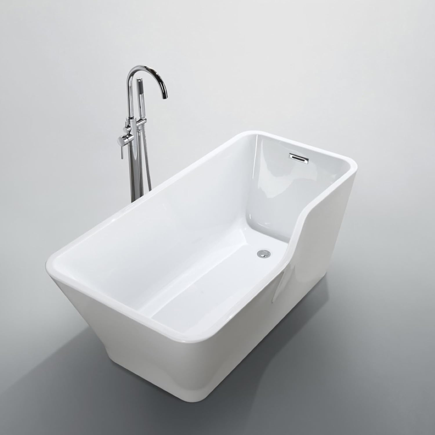 BA6818 Florence 59 inch Freestanding Bathtub in Glossy White