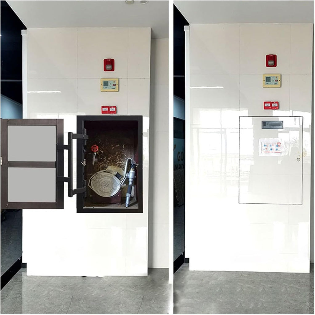 Heavy-Duty Galvanised Steel Access Door, Customisable Concealed Service Gate for Bathroom Tiles, for Hiding Pipes, Cables, and Fire Hydrants(6x6in/160x160mm)