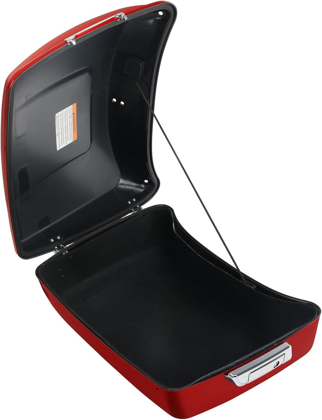 TCMT 13.7' King Motorcycle Trunk Box W/Latch Key Fit For Harley 2014-2025 Touring CVO Road King Road Glide Street Glide Electra Glide Ultra Limited Wicked Red